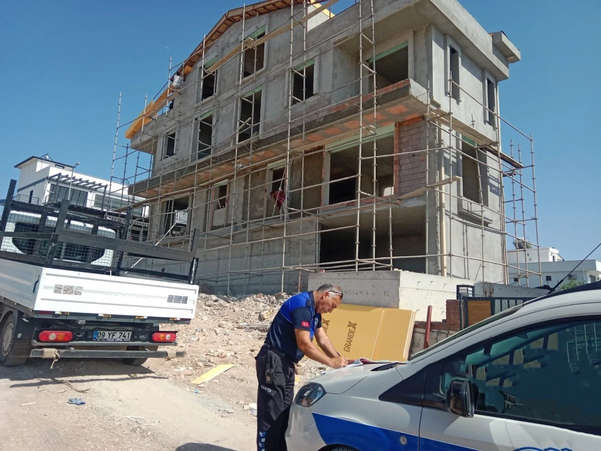 Didim’de inşaat yasağına yönelik denetim çalışmaları sürüyor