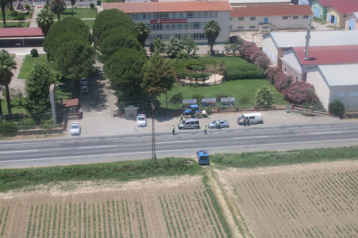 Aydın'da hava destekli trafik denetimi