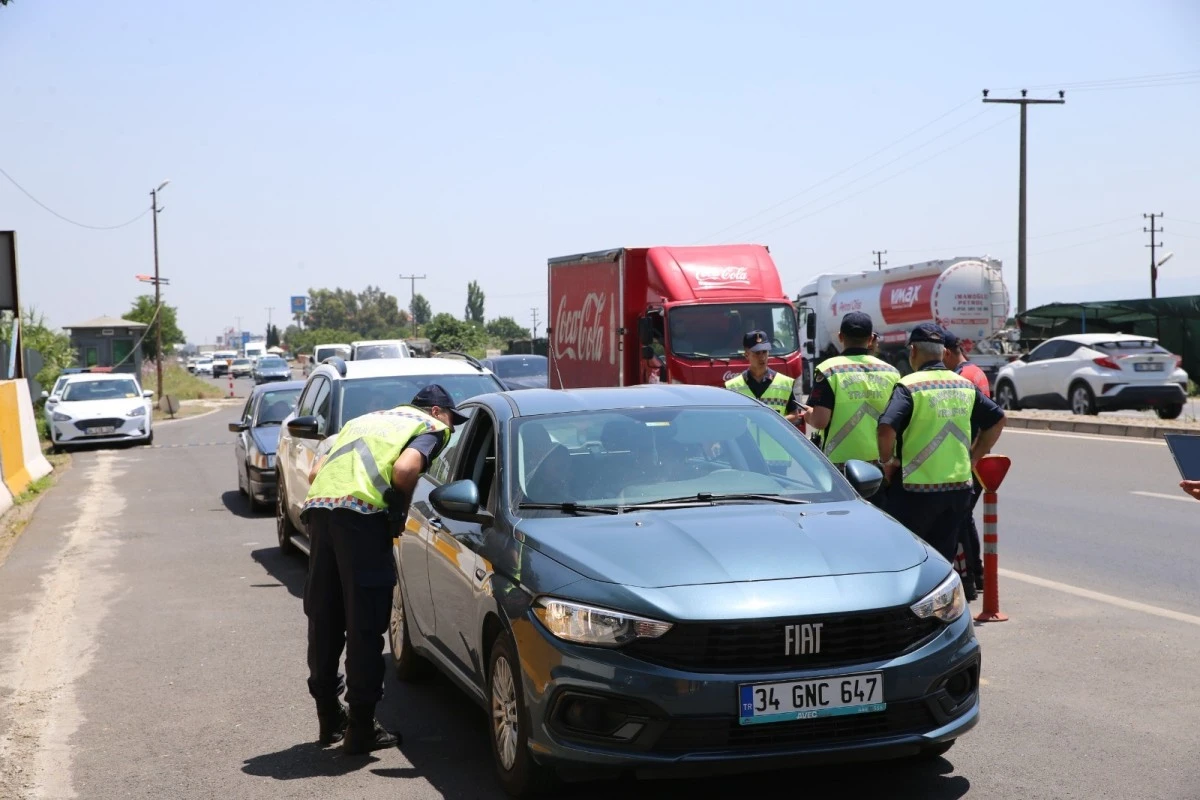 Aydın'da hava destekli trafik denetimi