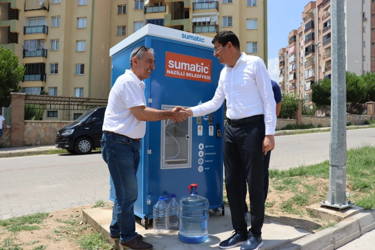 Pratik ve ekonomik su temini sağlayan 8'inci su otomatı hizmete girdi
