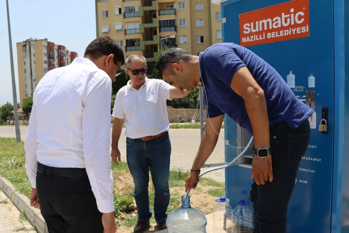 Pratik ve ekonomik su temini sağlayan 8'inci su otomatı hizmete girdi