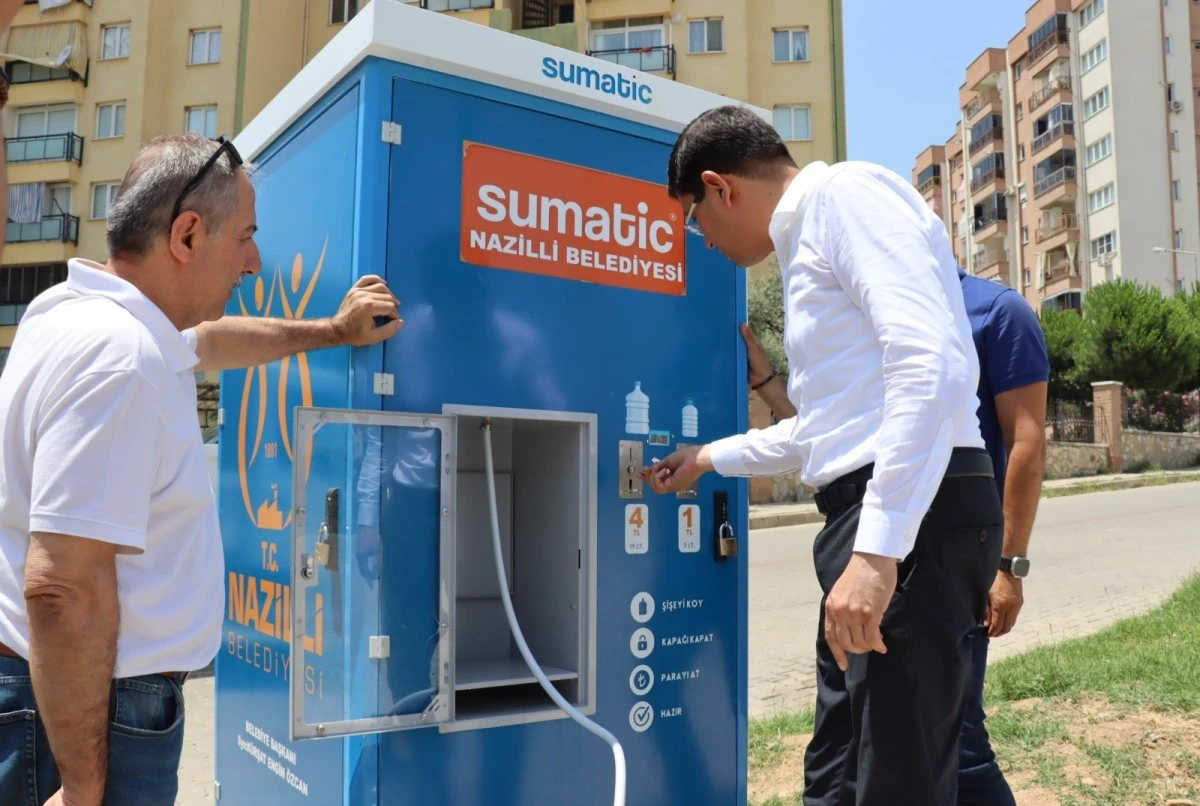 Pratik ve ekonomik su temini sağlayan 8'inci su otomatı hizmete girdi