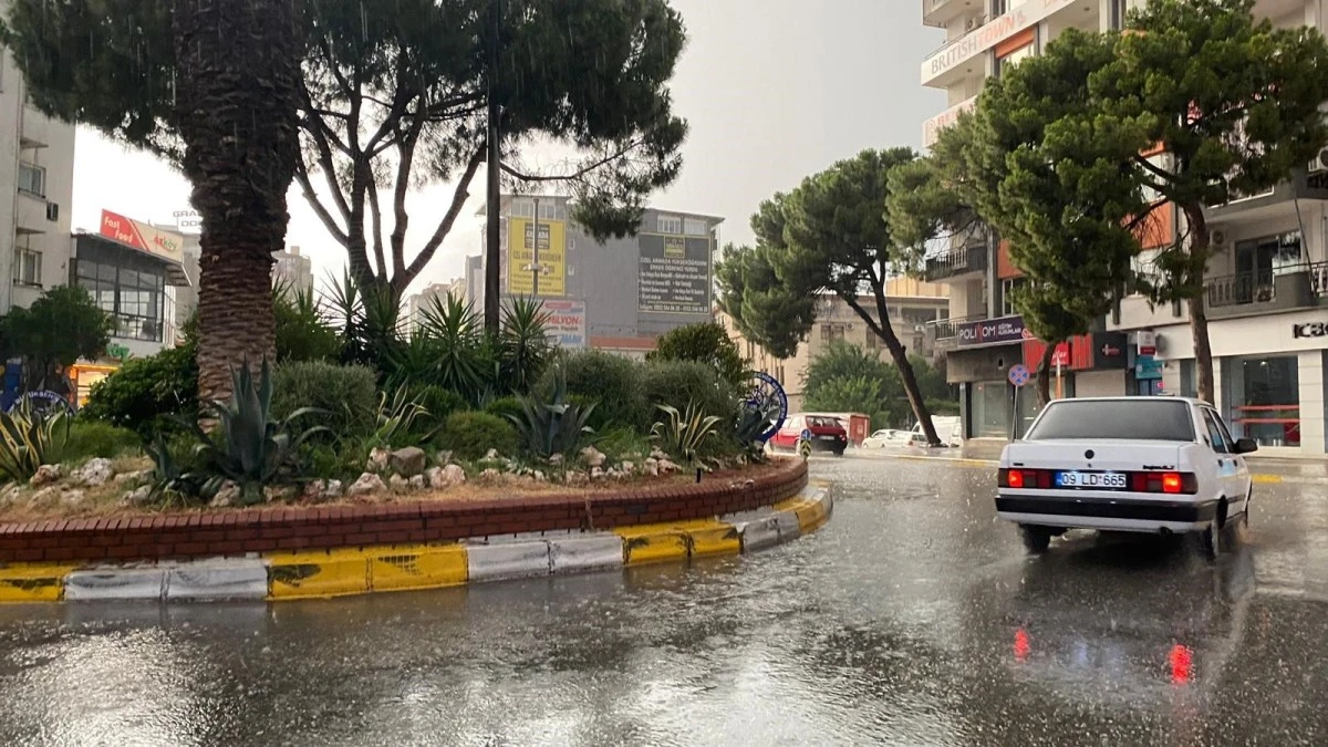 Aydın’da sağanak yağış etkili oldu