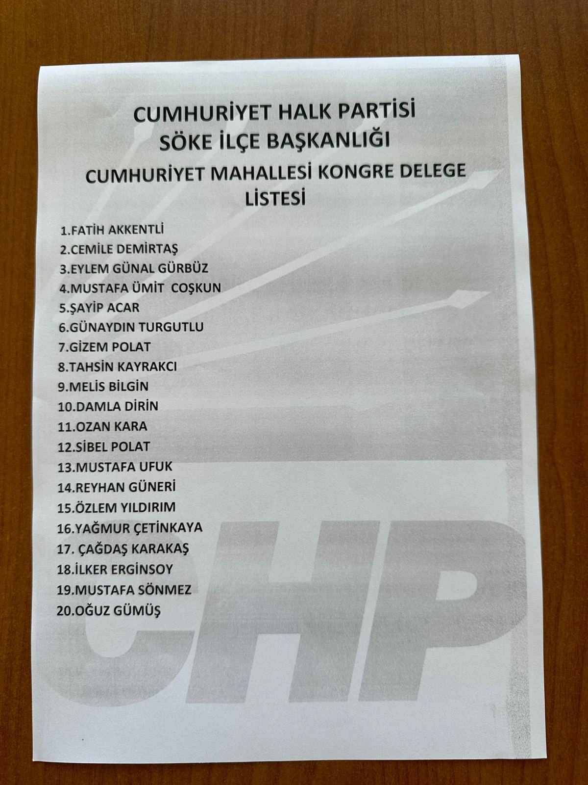 SÖKE CHP’DE BEYAZ LİSTE TÜM MAHALLELERİ KAZANDI