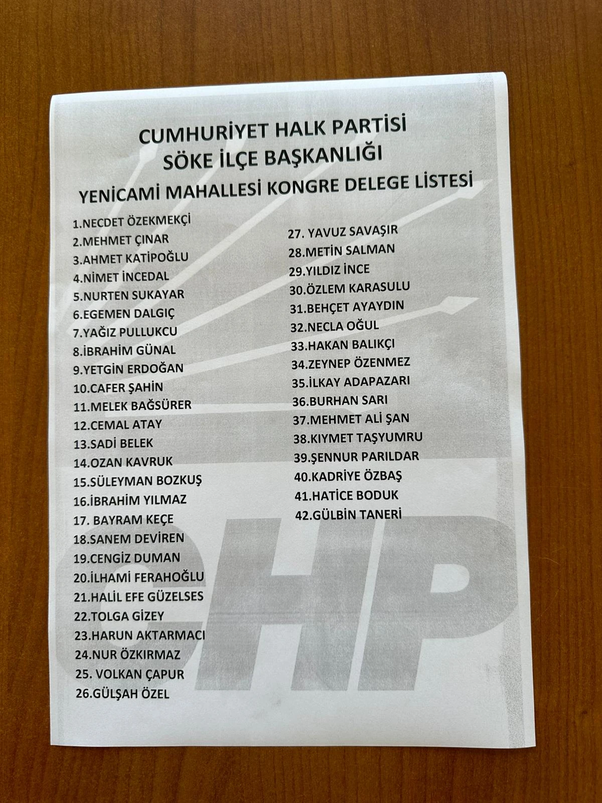 SÖKE CHP’DE BEYAZ LİSTE TÜM MAHALLELERİ KAZANDI