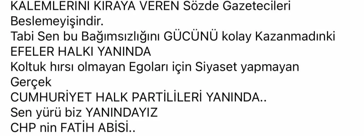 SÖKE’DE ATAY DESTEKLİ GRUP LİSTE ÇIKARAMAYINCA SUÇU BASINA ATTI