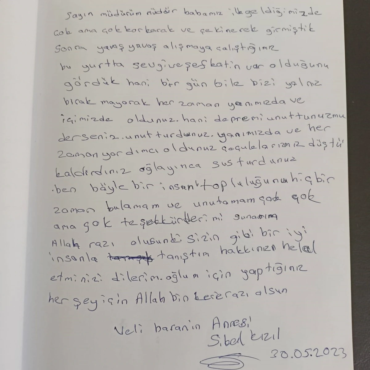 Aydın’da depremzedelerin bıraktığı notlar duygulandırdı