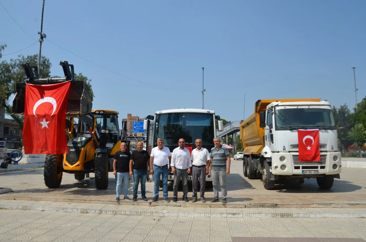 Koçarlı Belediyesi, İncirliova Belediyesi'ne kamyon tahsis etti