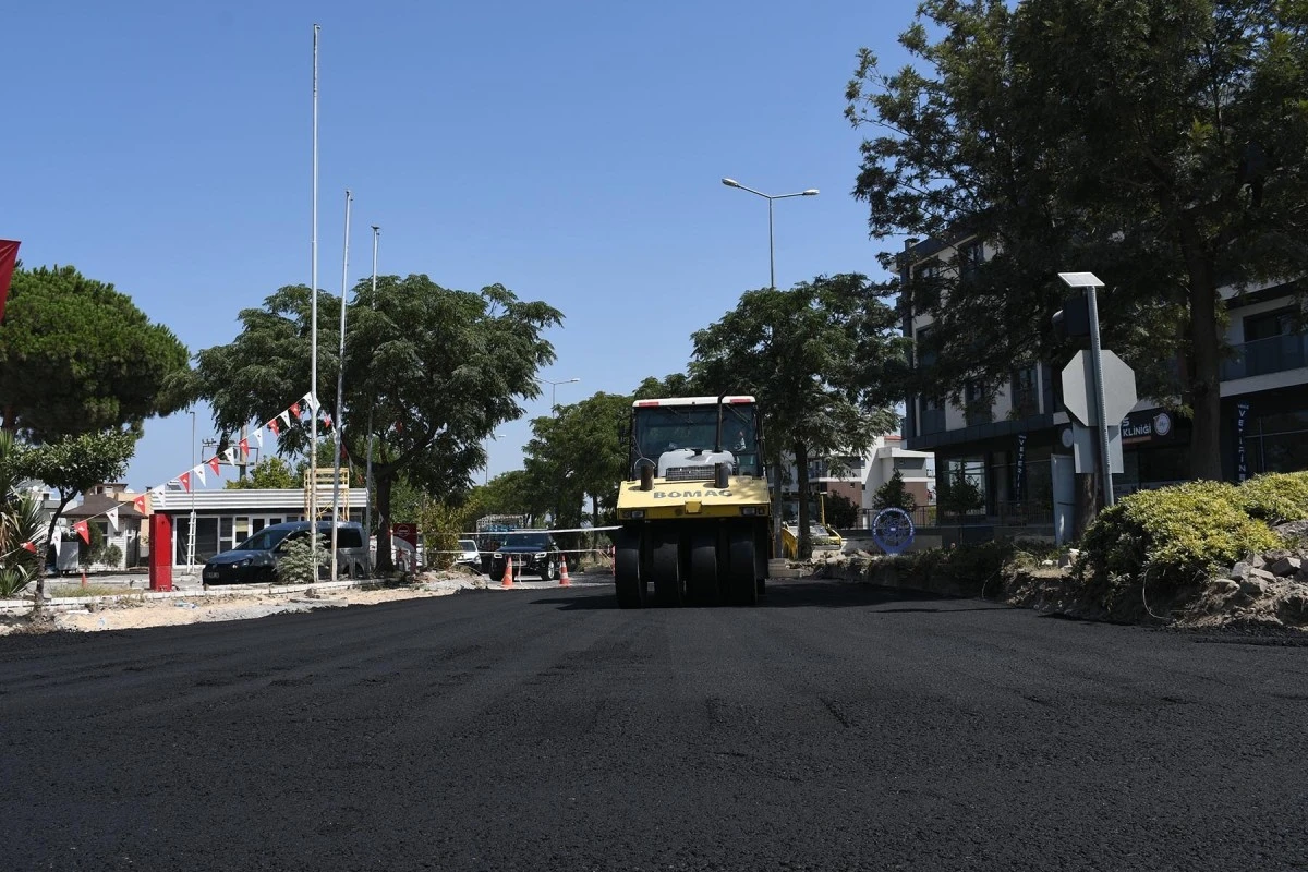 Davutlar’da üstyapı çalışmaları aralıksız devam ediyor