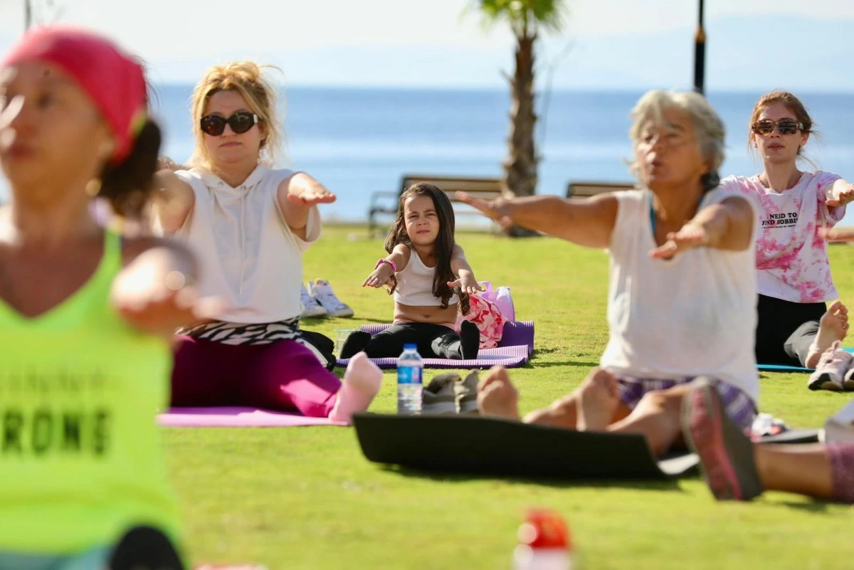 Avrupa Hareketlilik Haftası'nda Didim'de pilates etkinliği