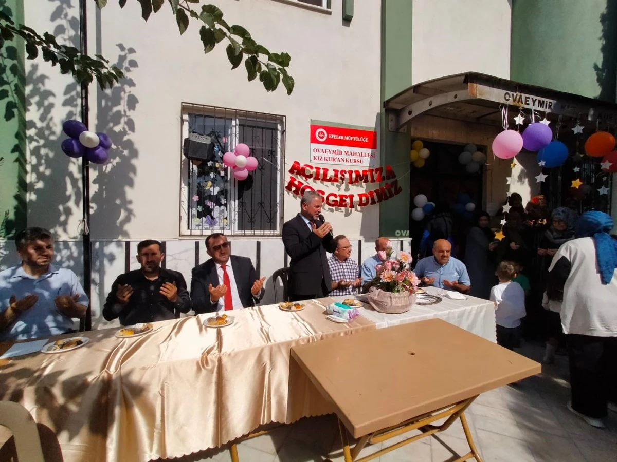 Efeler İlçe Müftülüğü Ovaeymir 4-6 Yaş Kur'an Kursu dualarla açıldı