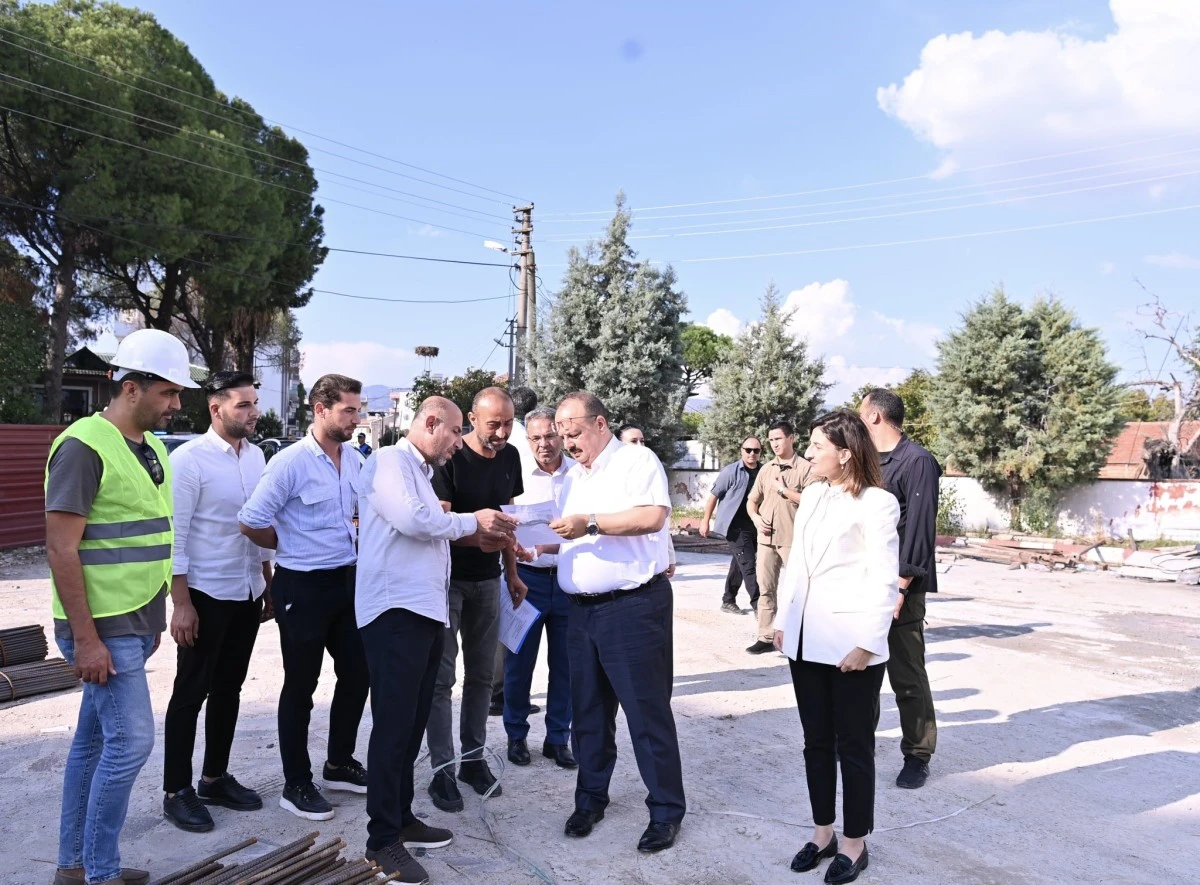 Vali Canbolat Çine ve Karpuzlu'da incelemelerde bulundu