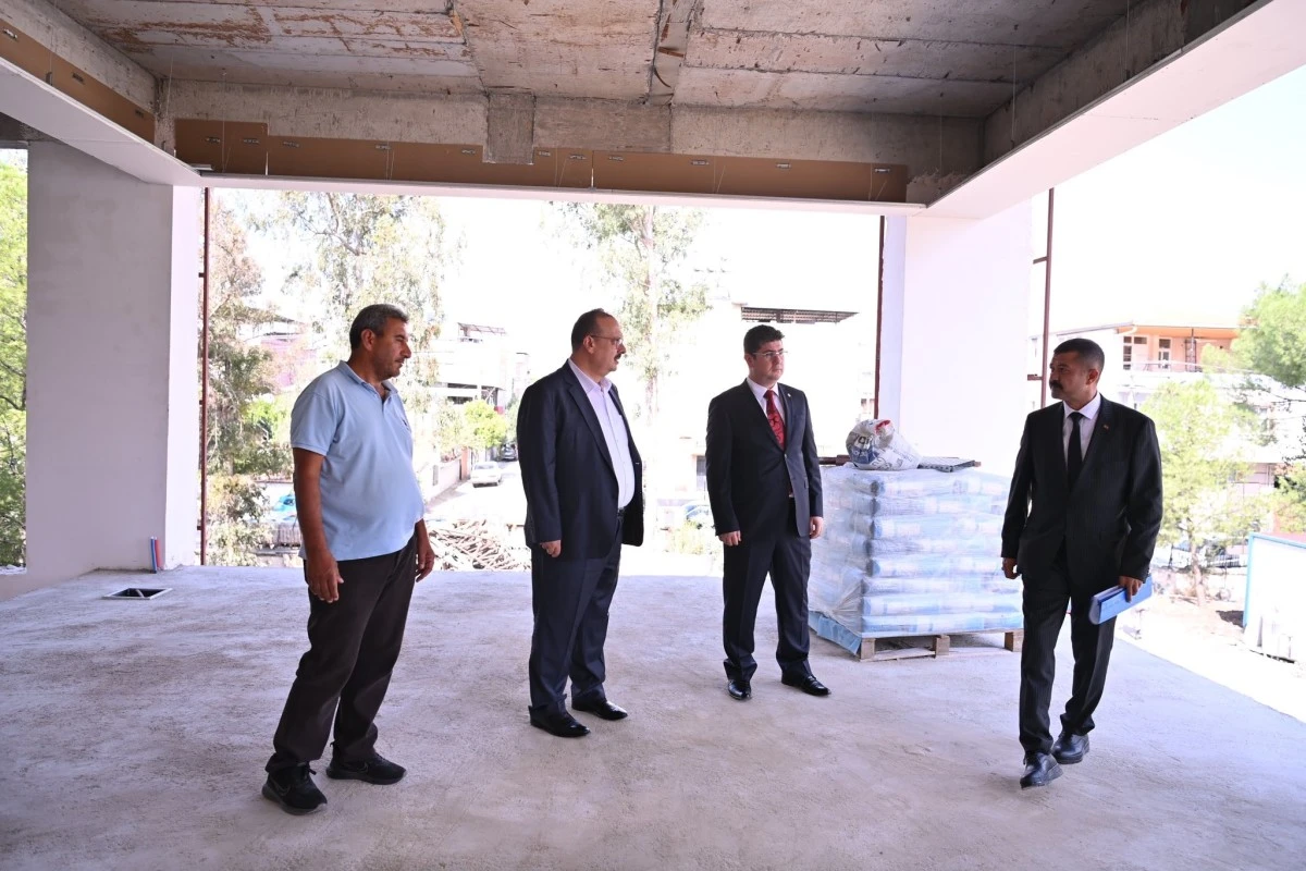 Vali Canbolat Çine ve Karpuzlu'da incelemelerde bulundu