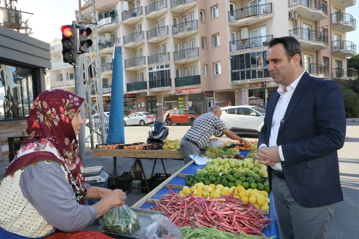 SÖKE FEVZİPAŞA MAHALLESİ HALK PAZARINDA AKKENTLİ’YE BÜYÜK İLGİ