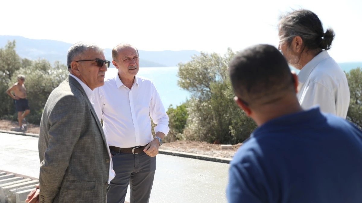 Didim’de 63,5 kilometrelik bisiklet yolu çalışmaları hızla devam ediyor