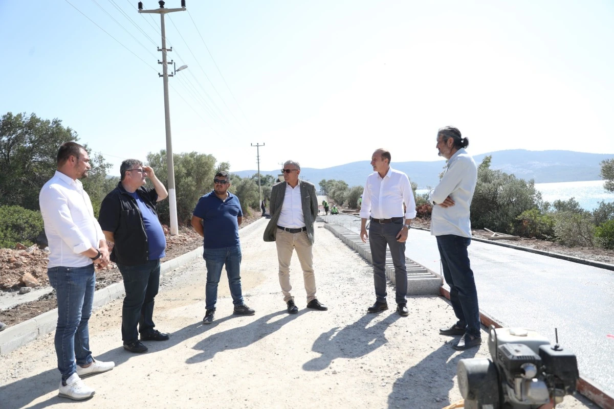 Didim’de 63,5 kilometrelik bisiklet yolu çalışmaları hızla devam ediyor