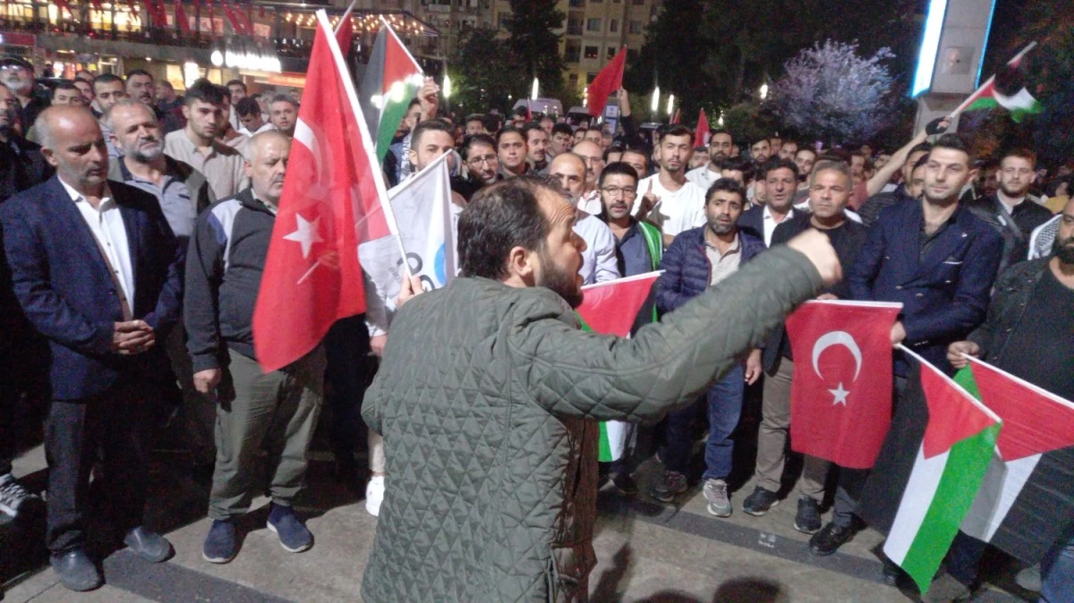 Aydın’da İsrail’i protesto yürüyüşü düzenlendi