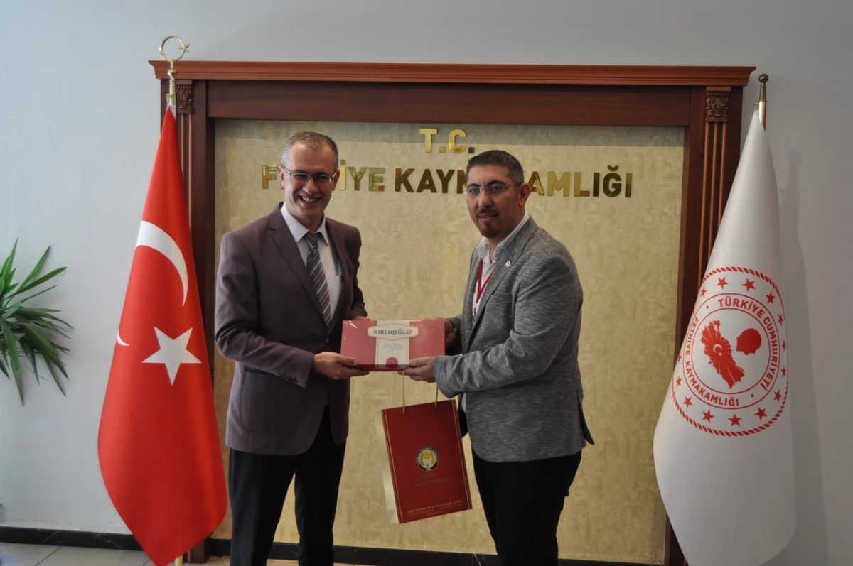 Ege Gazeteciler Federasyonu’ndan Kaymakam Ertaş’a ziyaret