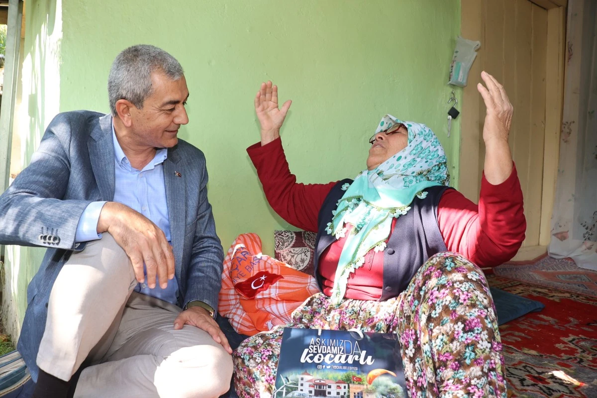 Başkan Kaplan'dan yaşlı çınarlara doğum günü sürprizi