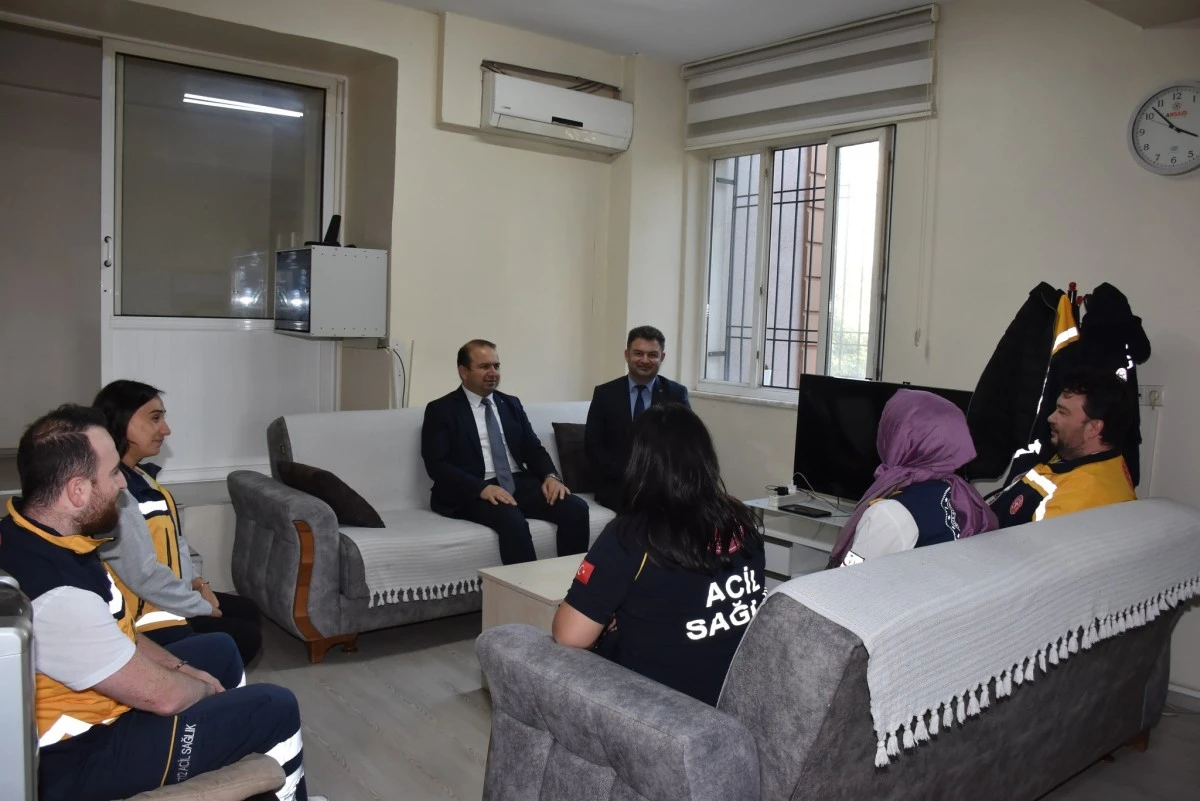 İl Sağlık Müdürü Şenkul acil sağlık hizmetleri çalışanları ile buluştu