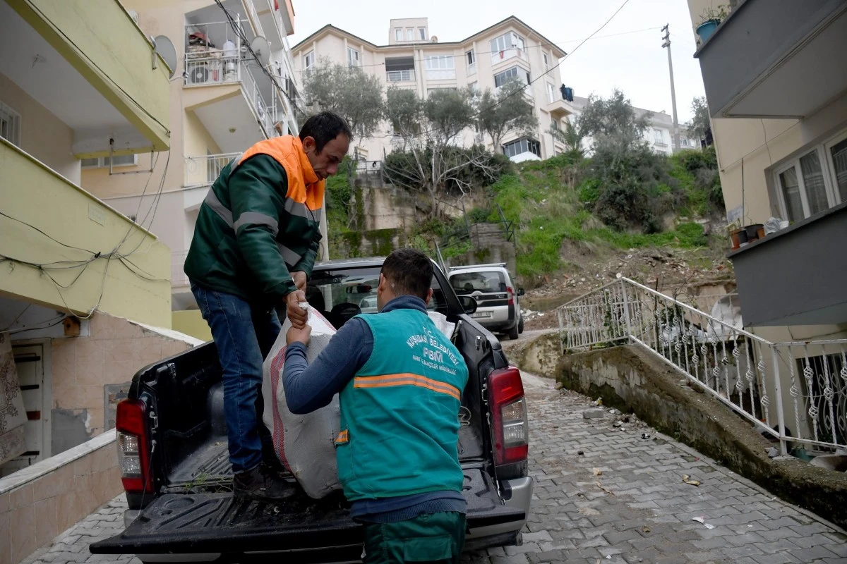 Kuşadası’nda ağaç atıkları yakıta dönüşüyor