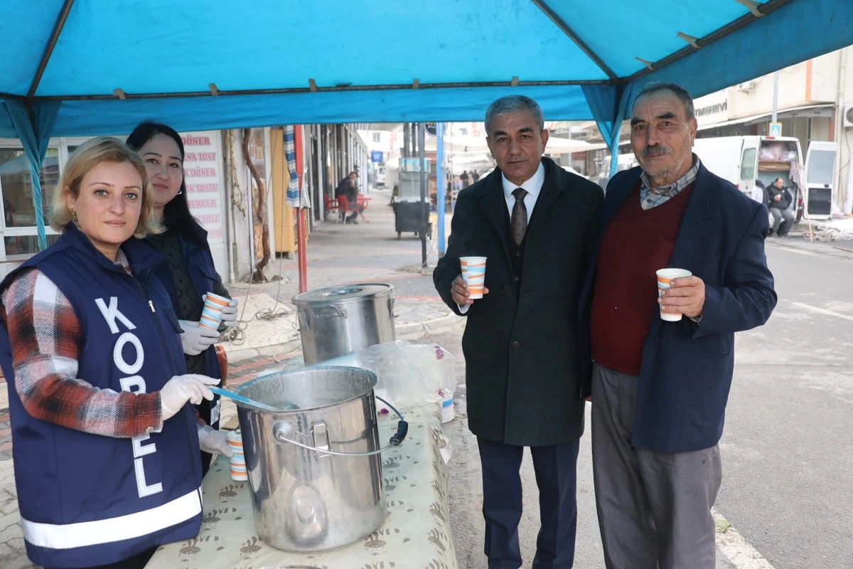 Başkan Kaplan, sıcak çorba ile vatandaşın içini ısıttı