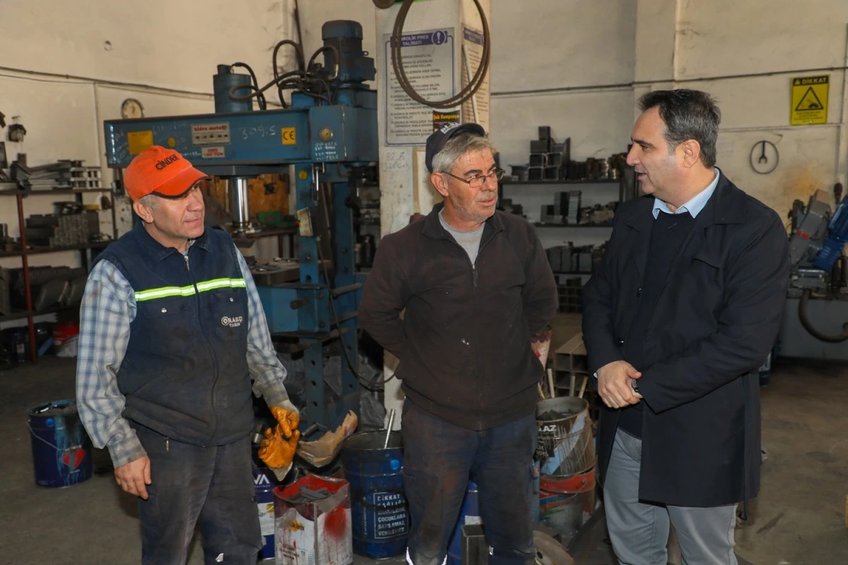 AKKENTLİ, GAYE SANAYİ SİTESİ ESNAFLARINI ZİYARET ETTİ