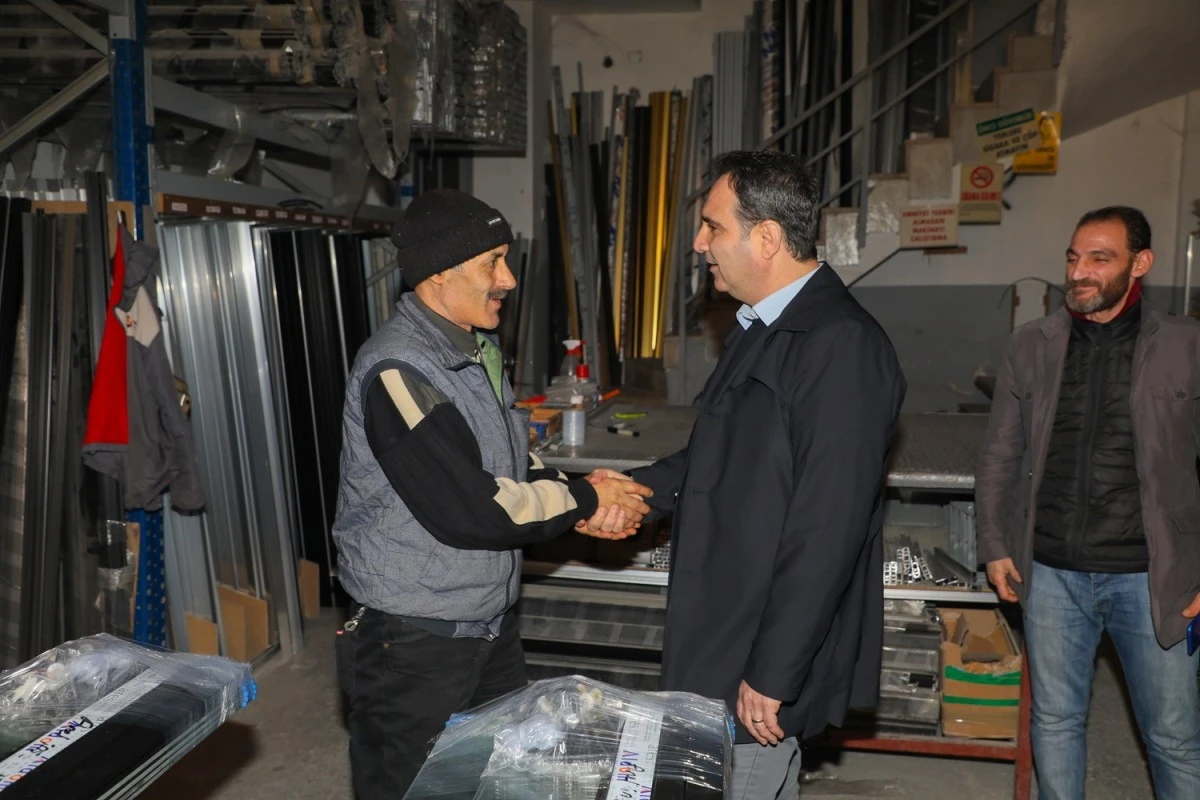 AKKENTLİ, GAYE SANAYİ SİTESİ ESNAFLARINI ZİYARET ETTİ