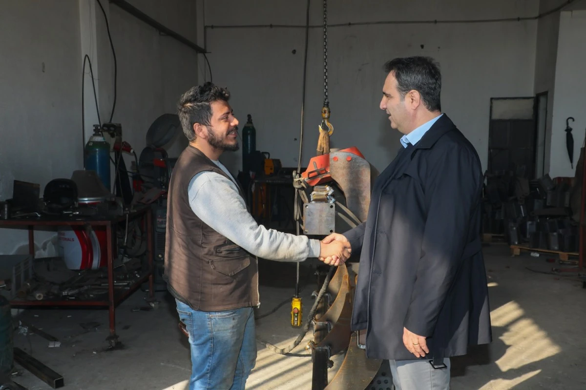 AKKENTLİ, GAYE SANAYİ SİTESİ ESNAFLARINI ZİYARET ETTİ