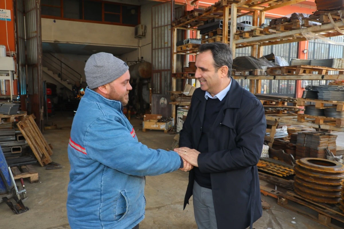 AKKENTLİ, GAYE SANAYİ SİTESİ ESNAFLARINI ZİYARET ETTİ
