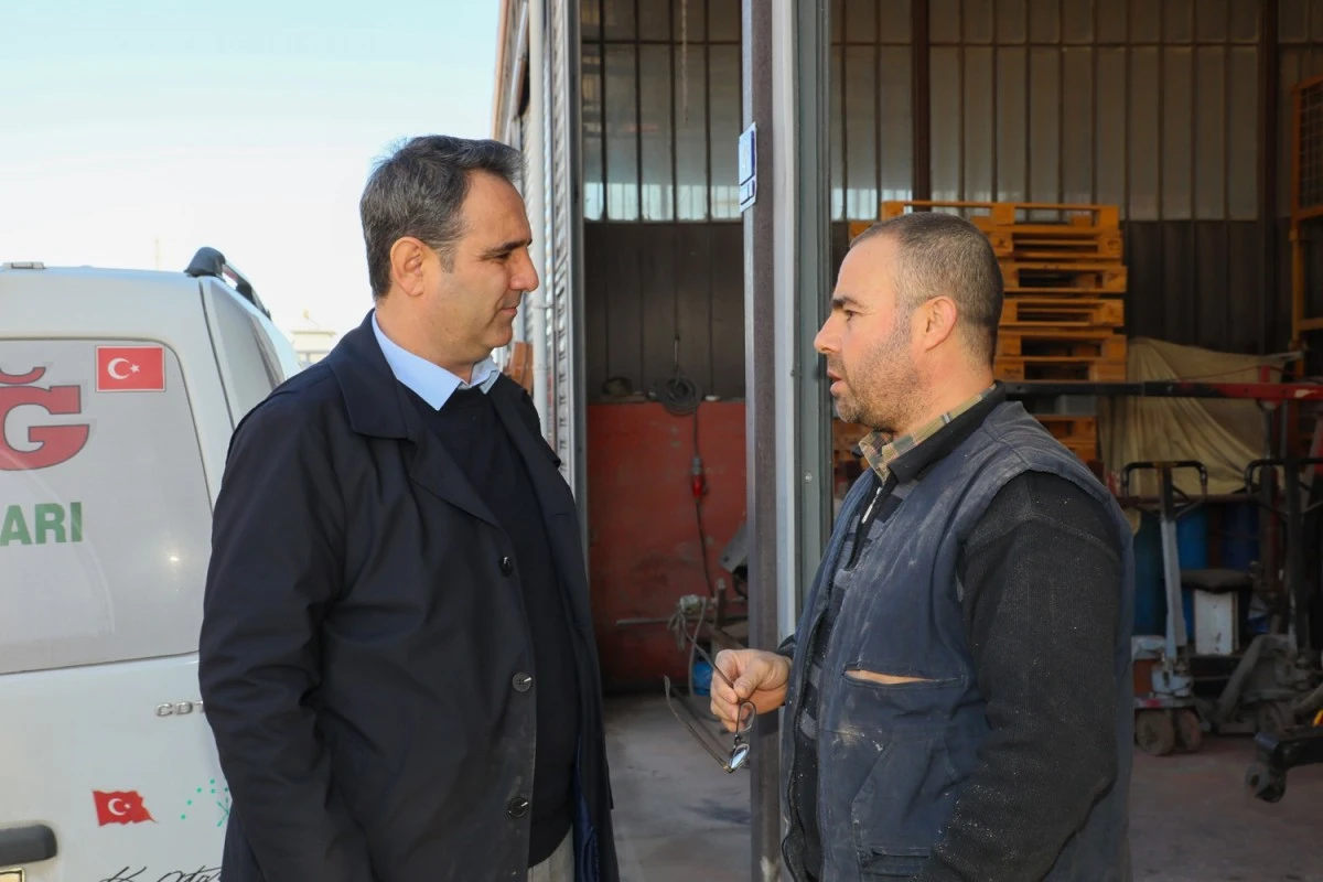 AKKENTLİ, GAYE SANAYİ SİTESİ ESNAFLARINI ZİYARET ETTİ