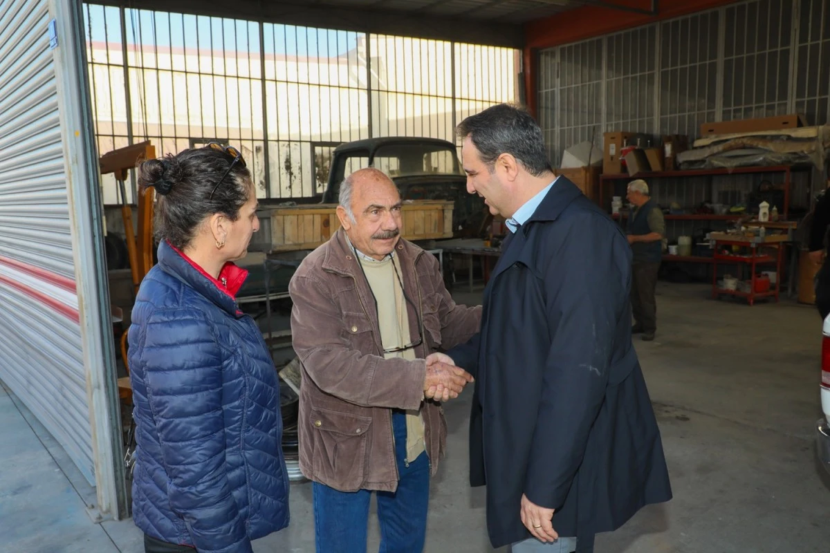 AKKENTLİ, GAYE SANAYİ SİTESİ ESNAFLARINI ZİYARET ETTİ