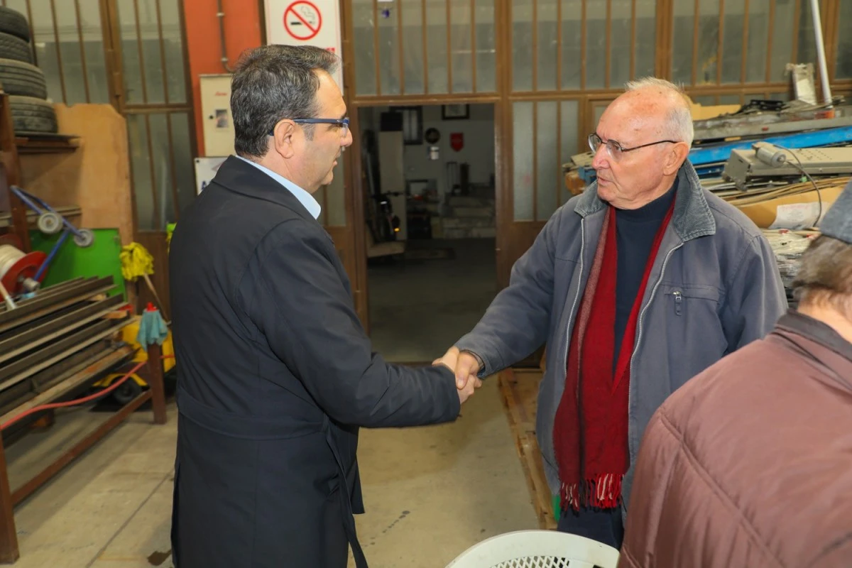 AKKENTLİ, GAYE SANAYİ SİTESİ ESNAFLARINI ZİYARET ETTİ