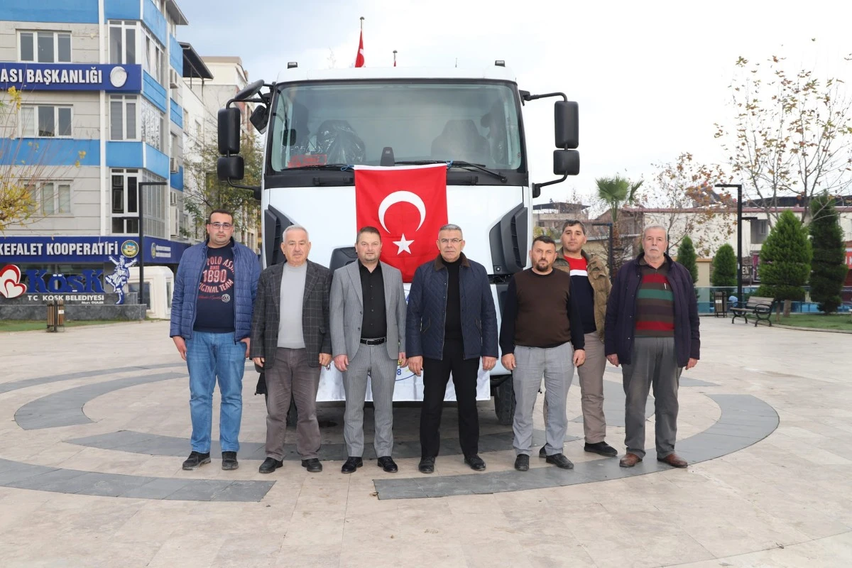Köşk Belediyesi'nin hizmet filosu güçleniyor