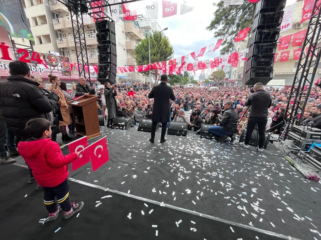 BAŞKAN ÖMER GÜNEL’DEN MİTİNG HAVASINDA SEÇİM STARTI