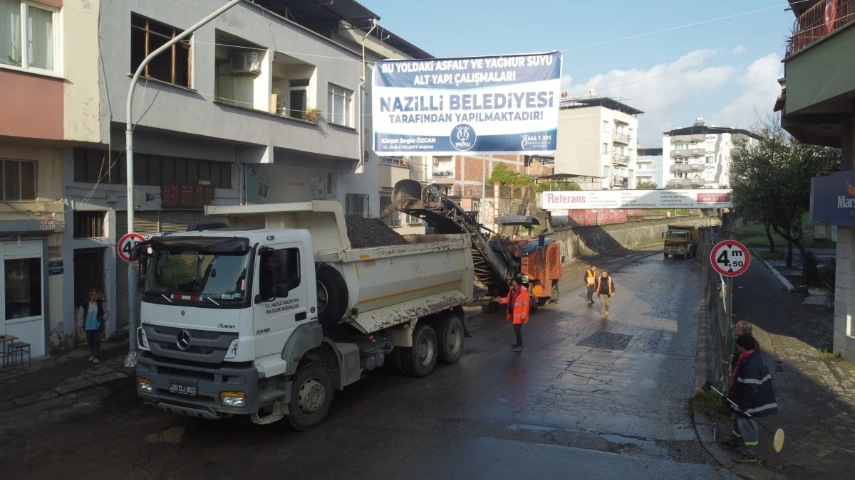 Nazilli’de altyapısı yetersiz olan cadde yenileniyor