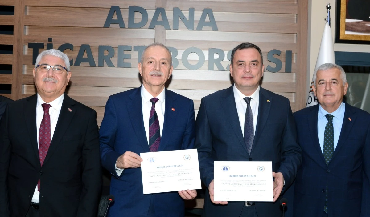 Aydın Ticaret Borsası ve Adana Ticaret Borsası kardeşlik protokolü imzaladı