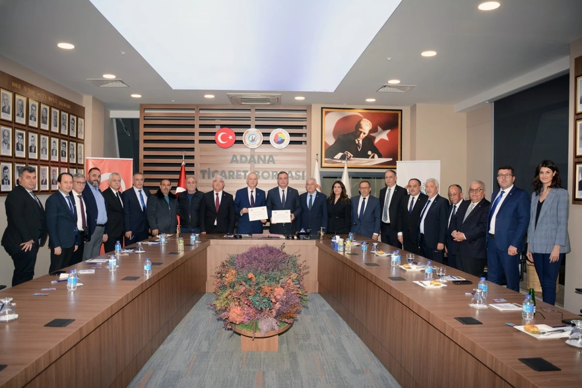 Aydın Ticaret Borsası ve Adana Ticaret Borsası kardeşlik protokolü imzaladı