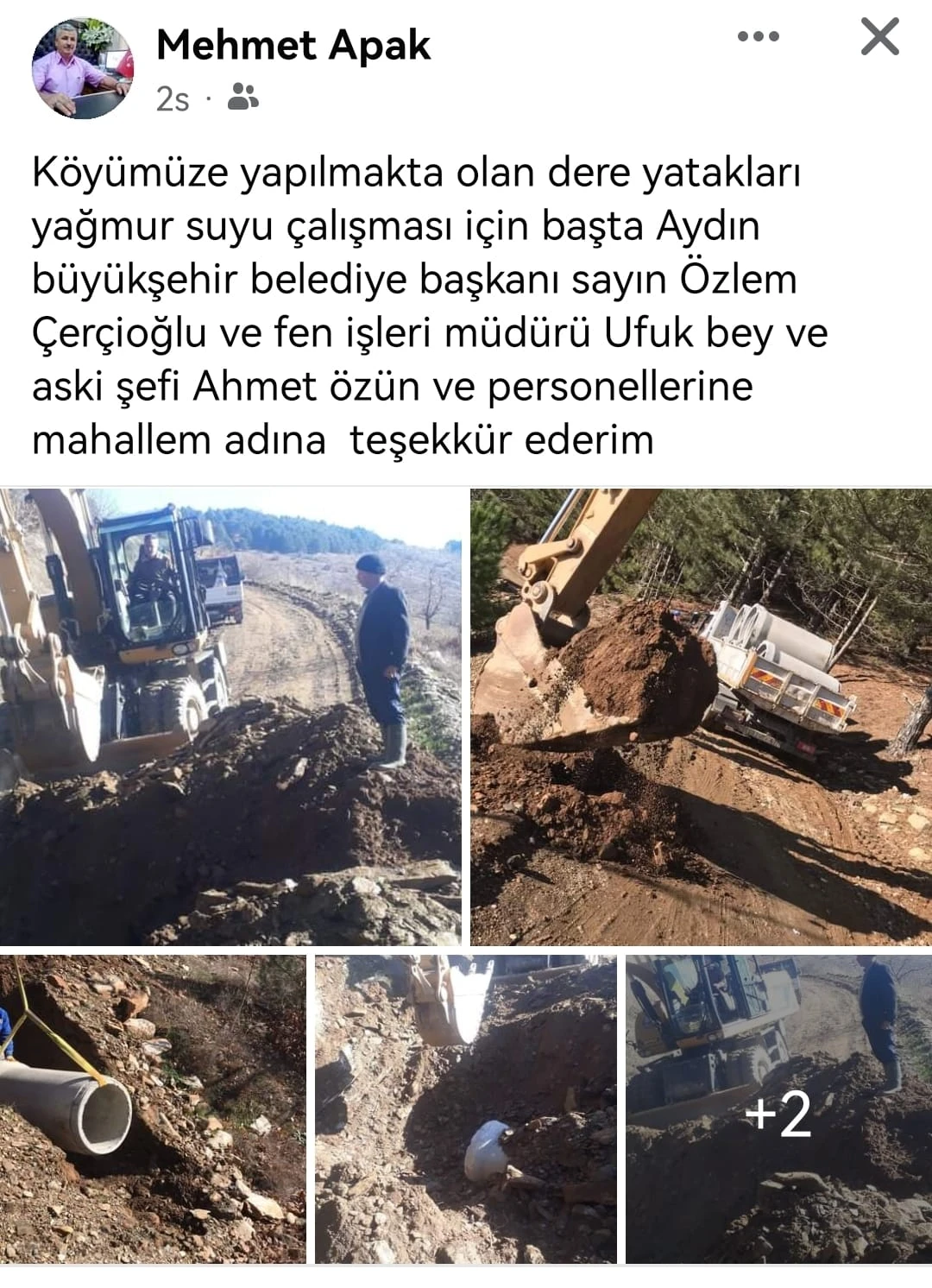 Nazillili muhtarlardan Çerçioğlu'na teşekkür