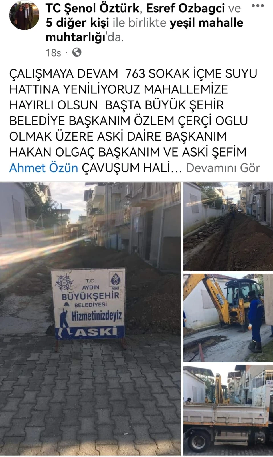 Nazillili muhtarlardan Çerçioğlu'na teşekkür