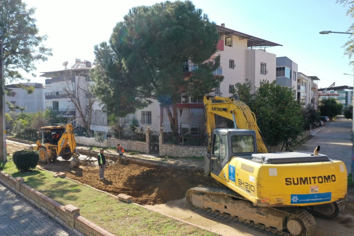 AYDIN BÜYÜKŞEHİR BELEDİYESİ NAZİLLİ’NİN BULVARLARINI YENİLİYOR