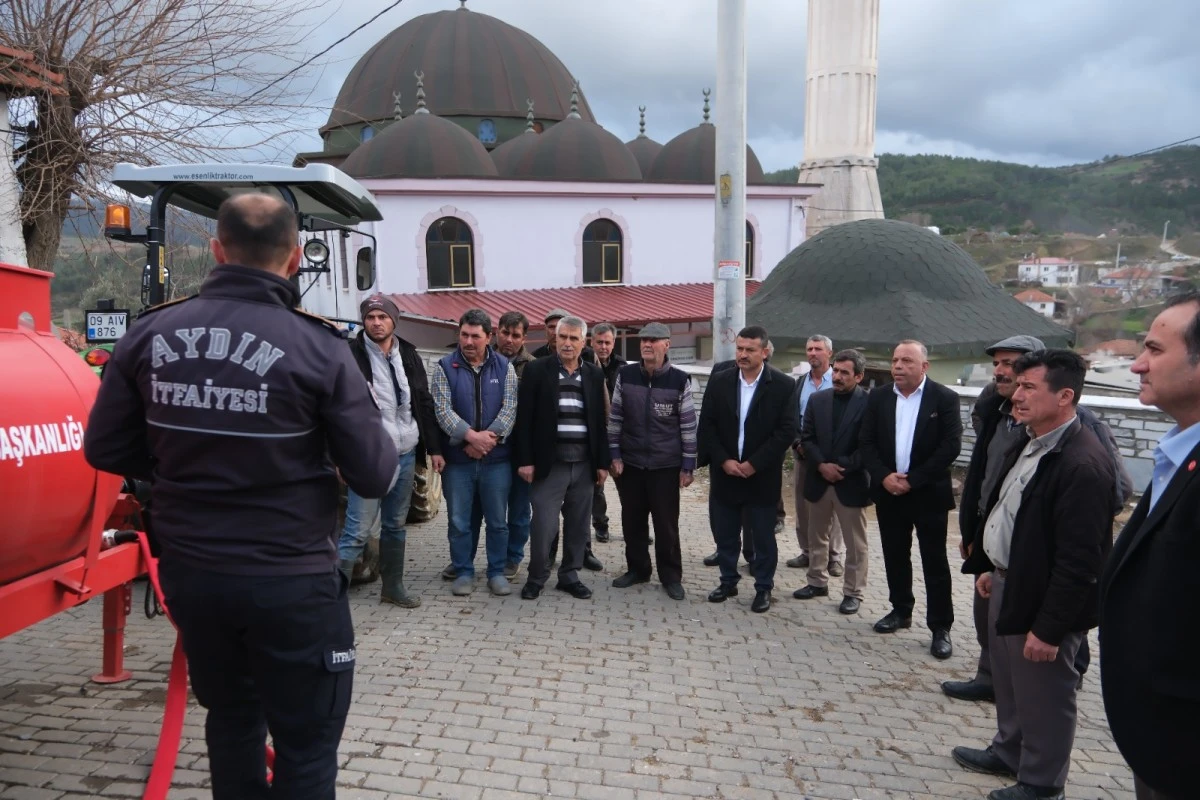 AYDIN BÜYÜKŞEHİR BELEDİYESİ’NİN YANGIN SÖNDÜRME TANKERİ DAĞITIMI SÜRÜYOR