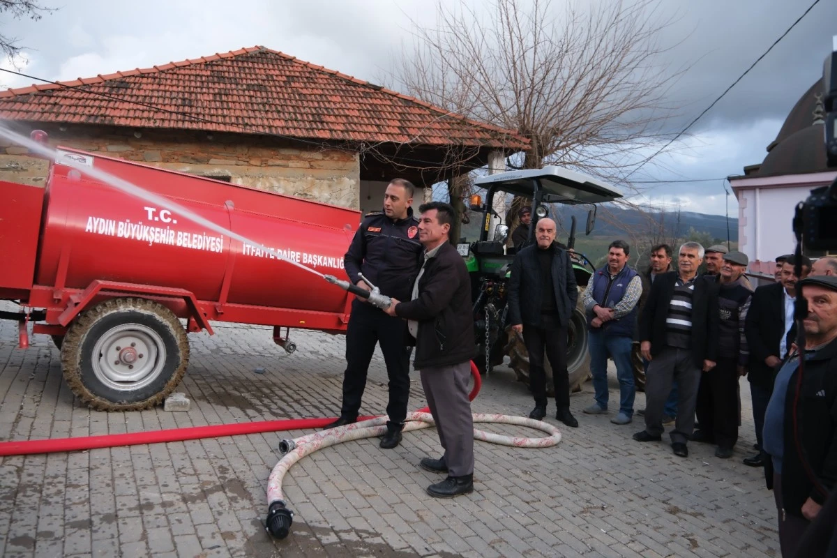 AYDIN BÜYÜKŞEHİR BELEDİYESİ’NİN YANGIN SÖNDÜRME TANKERİ DAĞITIMI SÜRÜYOR