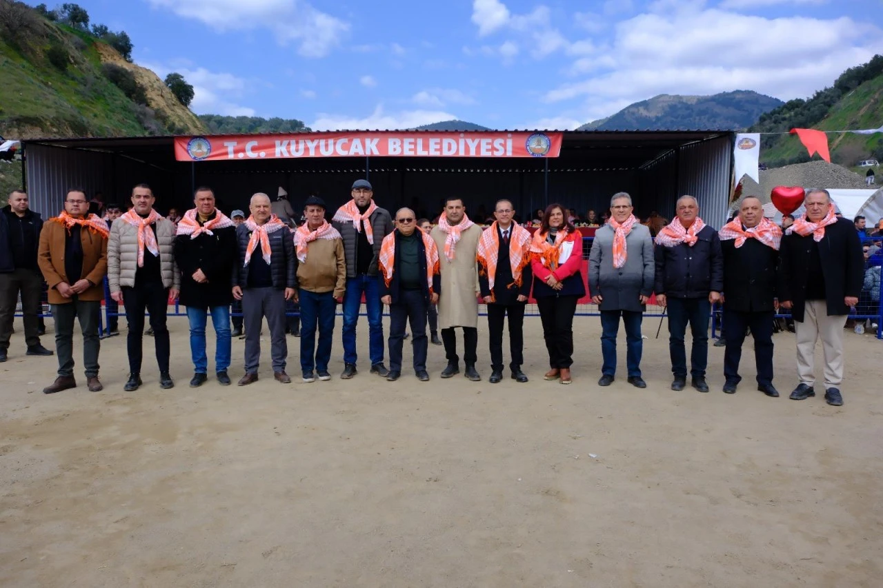 Kuyucak'taki deve güreşlerini 15 bin kişi izledi