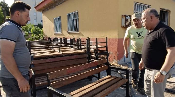 Bozdoğan Belediyesi Bankları ve Durakları Kendi İmkânlarıyla Üretiyor Tasarruf Belediyeciliği ile Kaynaklar Daha Etkin Kullanılıyor