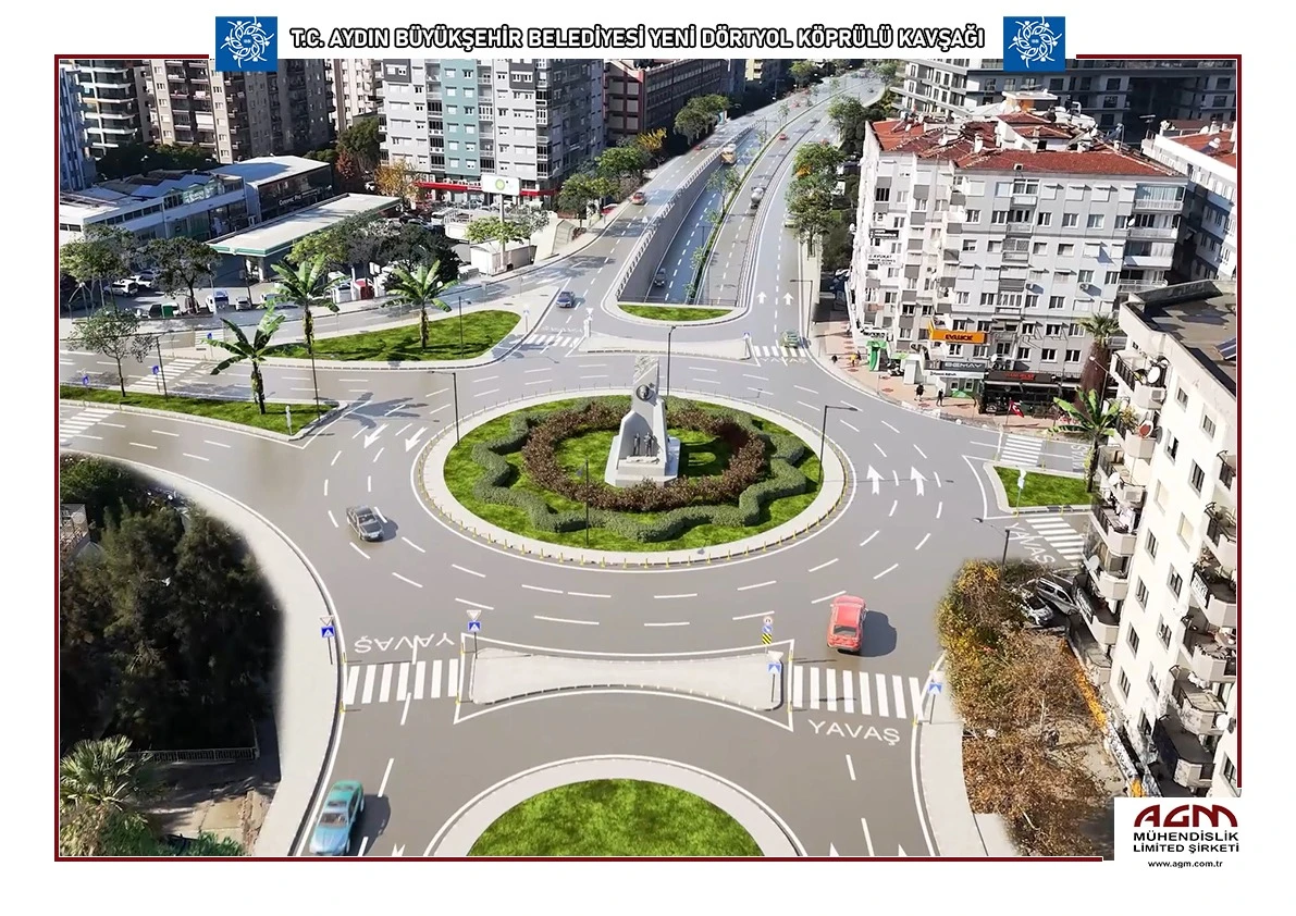 ÇERÇİOĞLU’NUN YENİ DÖRTYOL PROJESİ TAMAMLANDI AYDIN TRAFİĞİNE KÖKLÜ ÇÖZÜM: YENİ DÖRTYOLA KÖPRÜLÜ KAVŞAK PROJESİ BAŞLIYOR