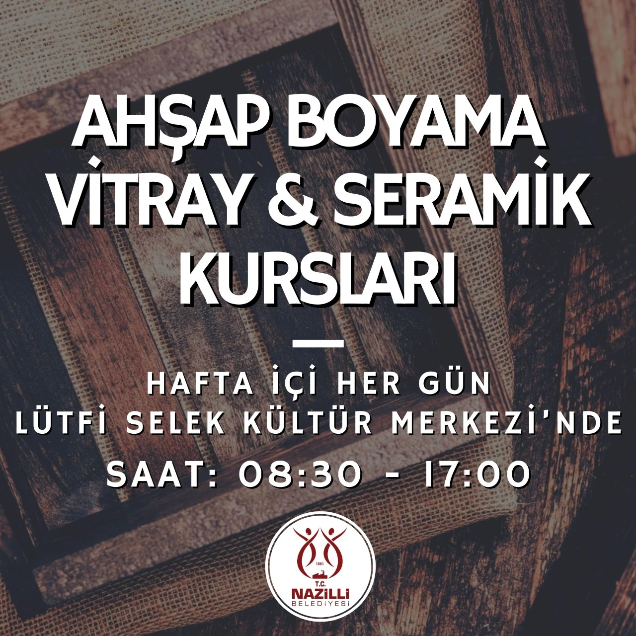 Nazilli Belediyesi’nden 14 branşta ücretsiz kurs 