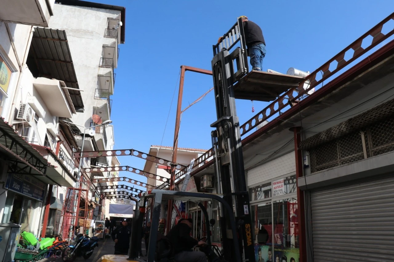 Bozdoğan’da Simit Pazarı Sokağı Yenileniyor 