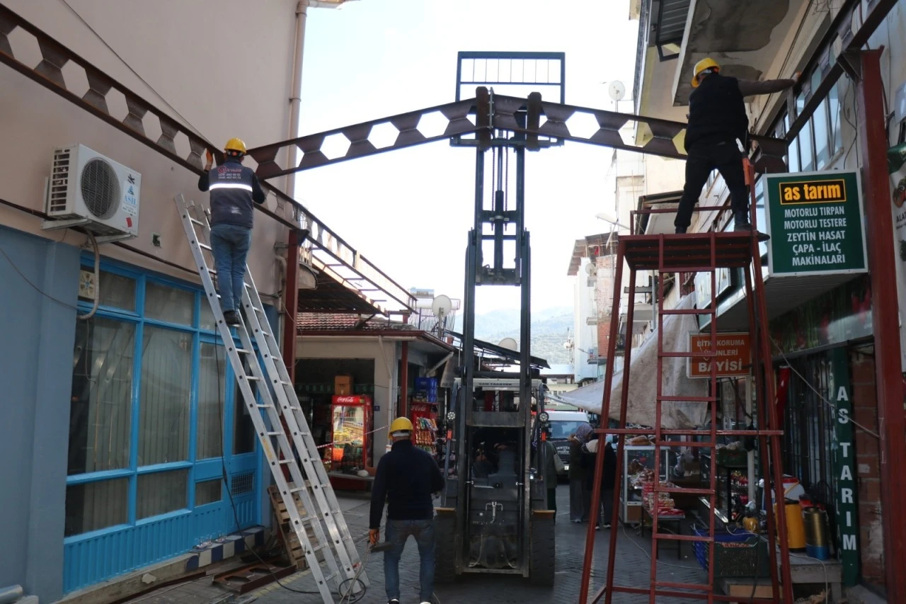 Bozdoğan’da Simit Pazarı Sokağı Yenileniyor 