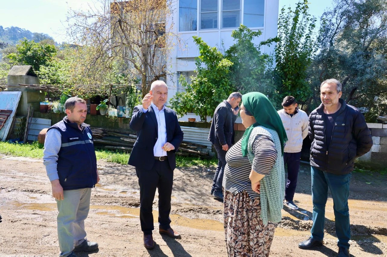 BAŞKAN MEHMET KIVRAK İLK ANDAN İTİBAREN SAHADA
